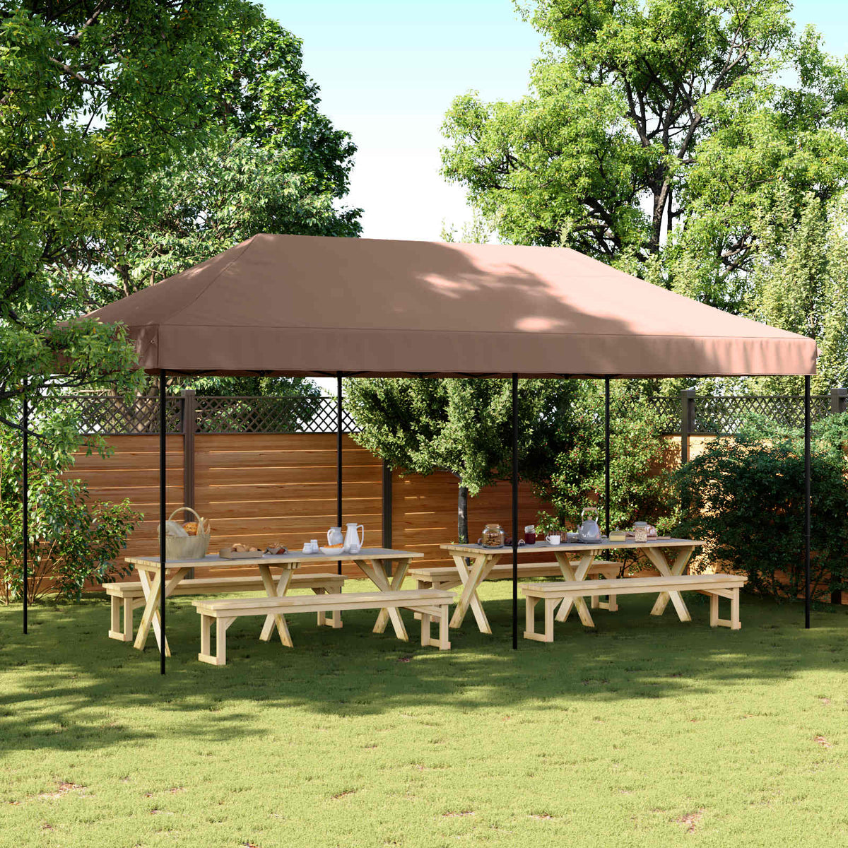 vidaXL Party Tent 292 x 580 x 315 cm Oxford Fabric Yes without Sidewall