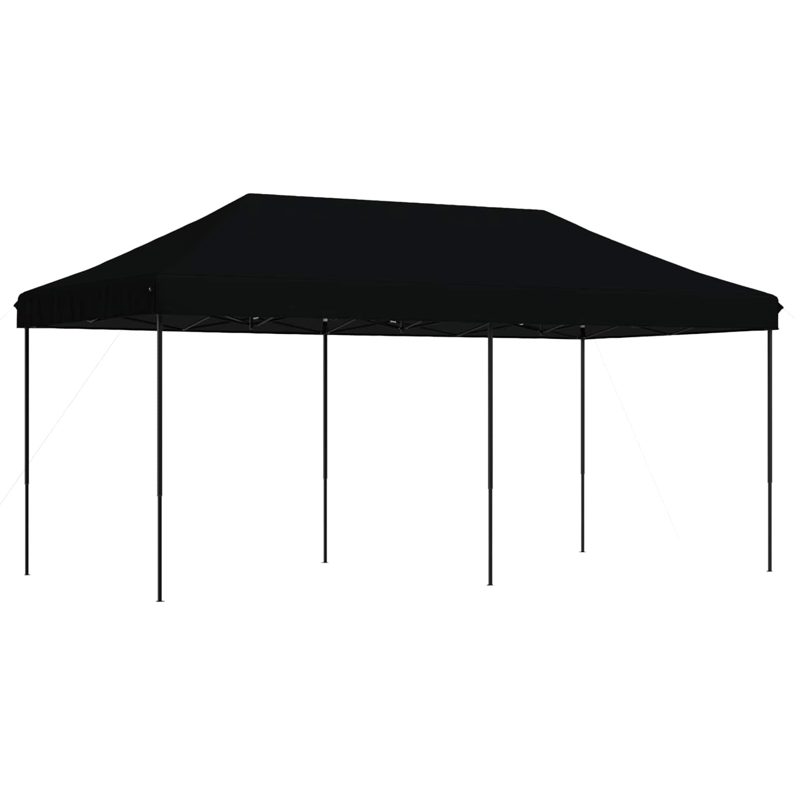 vidaXL Party Tent 292 x 580 x 315 cm Black Oxford Fabric 6