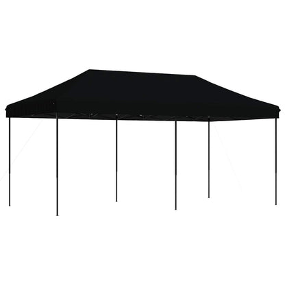 vidaXL Party Tent 292 x 580 x 315 cm Black Oxford Fabric 6