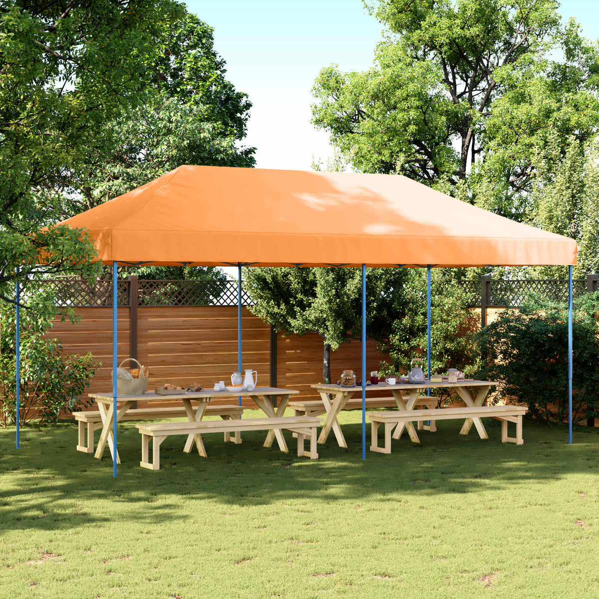 vidaXL Party Tent 292 x 580 x 315 cm Oxford Fabric Yes without Sidewall
