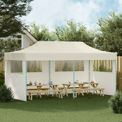 vidaXL Party Tent 291 x 580 x 315 cm Cream Oxford Fabric 3