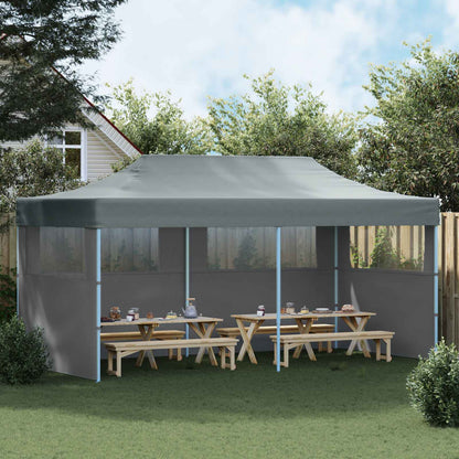 vidaXL Party Tent 291 x 580 x 315 cm Anthracite Oxford Fabric 3