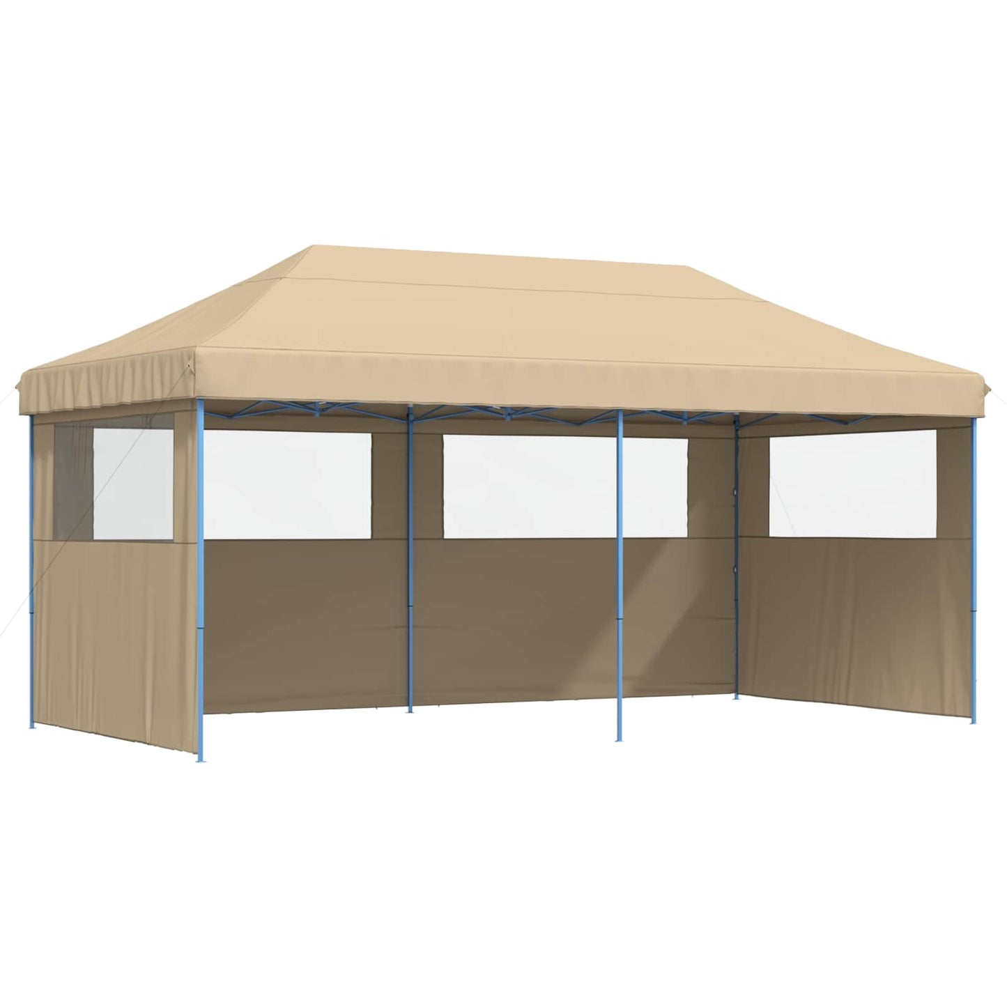 vidaXL Party Tent 292 x 580 x 315 cm Beige Oxford Fabric 2