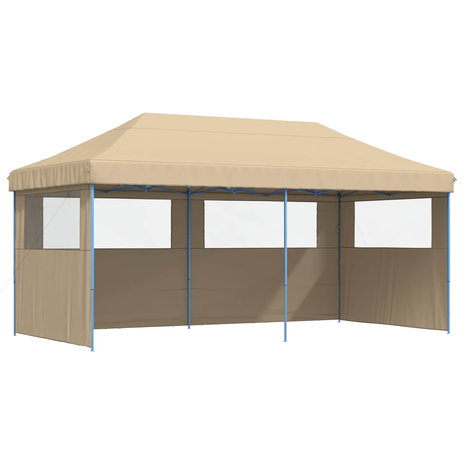 vidaXL Party Tent 292 x 580 x 315 cm Beige Oxford Fabric 2