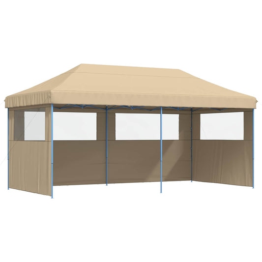 vidaXL Party Tent 292 x 580 x 315 cm Beige Oxford Fabric 2