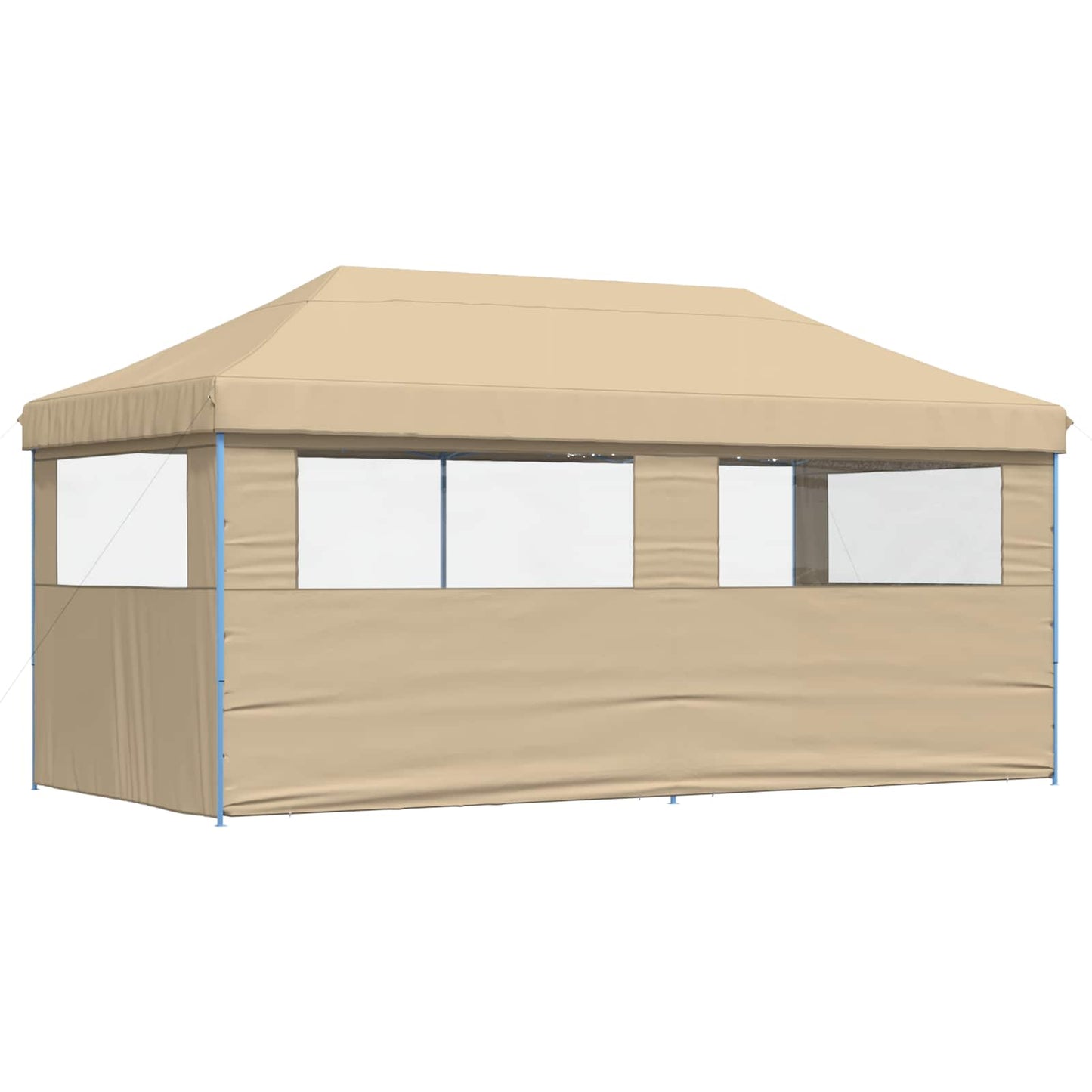 vidaXL Party Tent 292 x 580 x 315 cm Beige Oxford Fabric 6