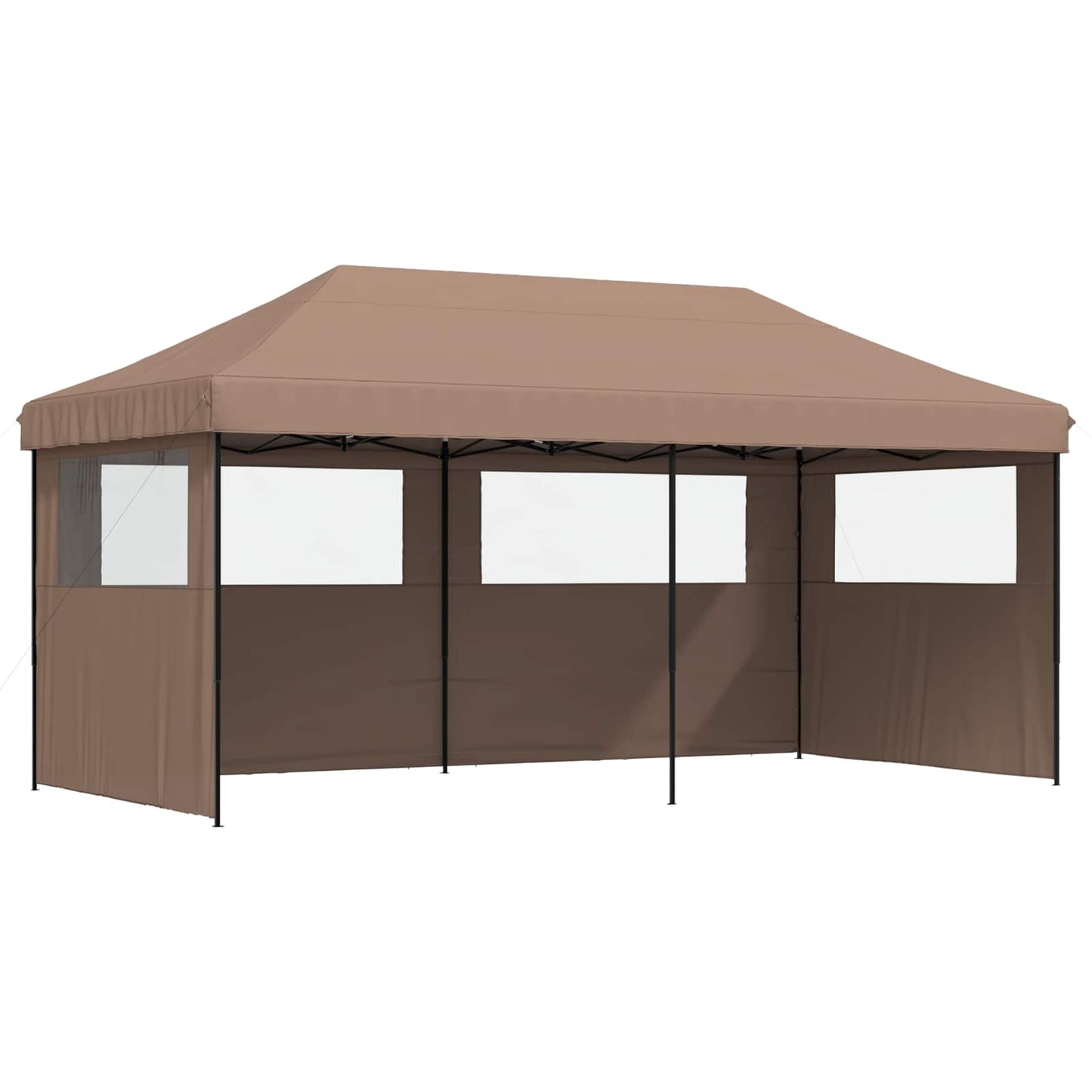 vidaXL Party Tent 292 x 580 x 315 cm Brown Oxford Fabric 2