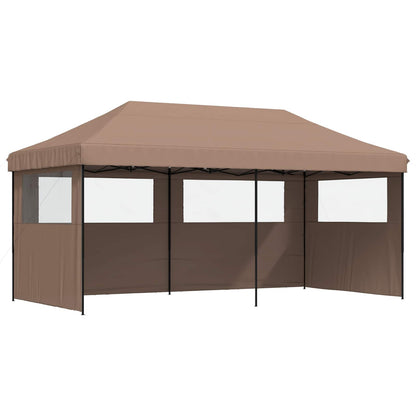 vidaXL Party Tent 292 x 580 x 315 cm Brown Oxford Fabric 2