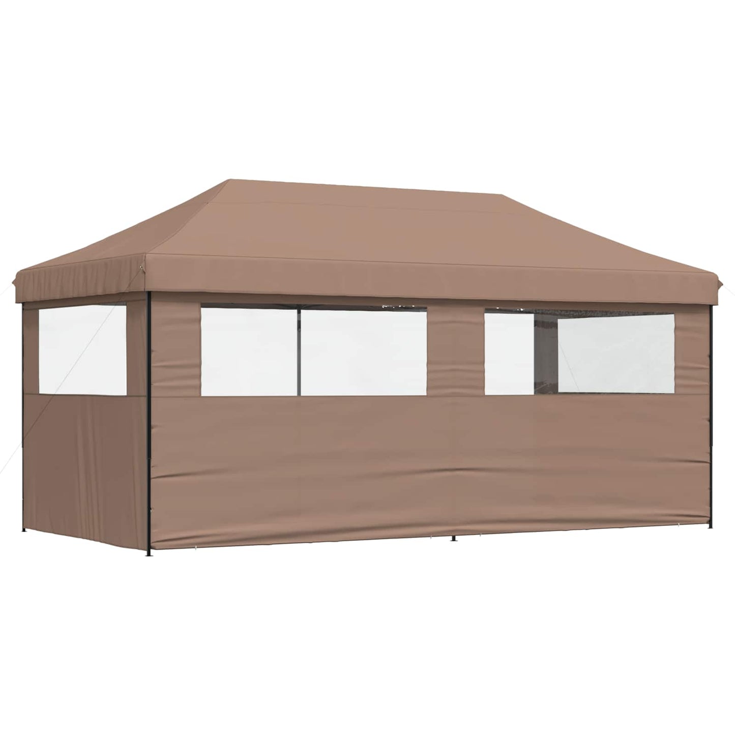 vidaXL Party Tent 292 x 580 x 315 cm Brown Oxford Fabric 6