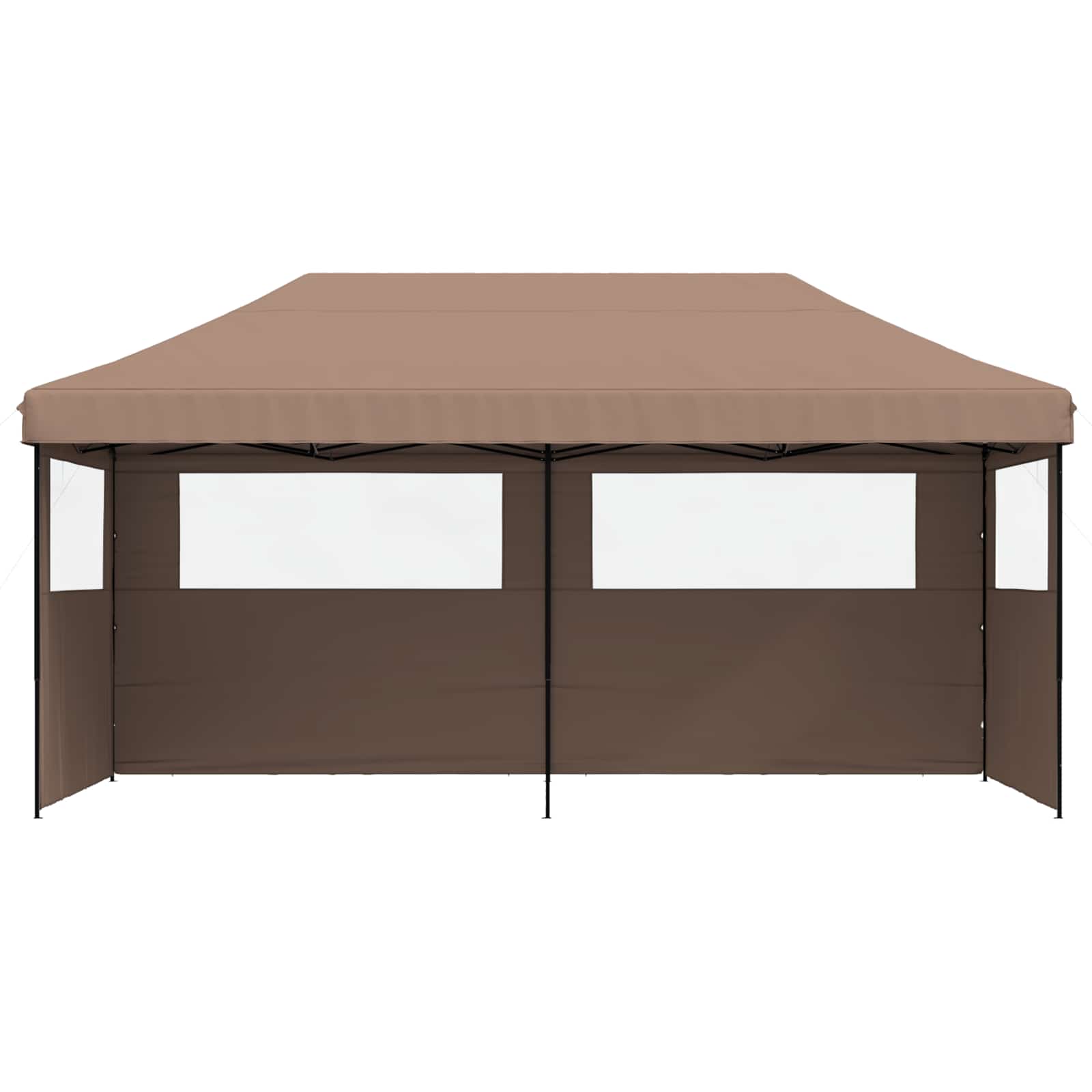 vidaXL Party Tent 292 x 580 x 315 cm Brown Oxford Fabric 3