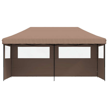 vidaXL Party Tent 292 x 580 x 315 cm Brown Oxford Fabric 3