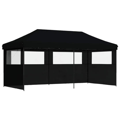 vidaXL Party Tent 292 x 580 x 315 cm Black Oxford Fabric 2