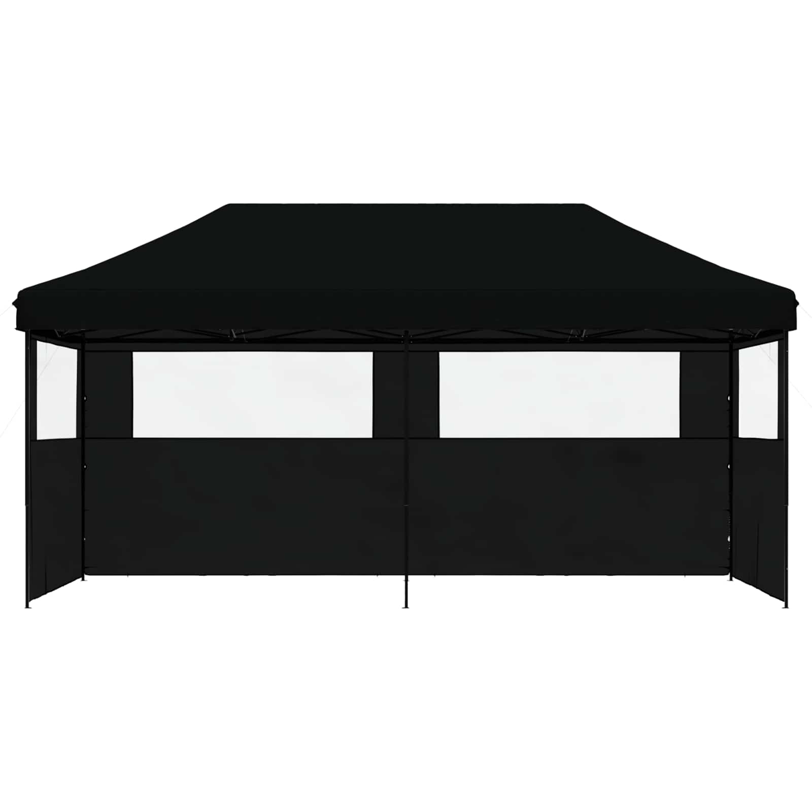 vidaXL Party Tent 292 x 580 x 315 cm Black Oxford Fabric 3
