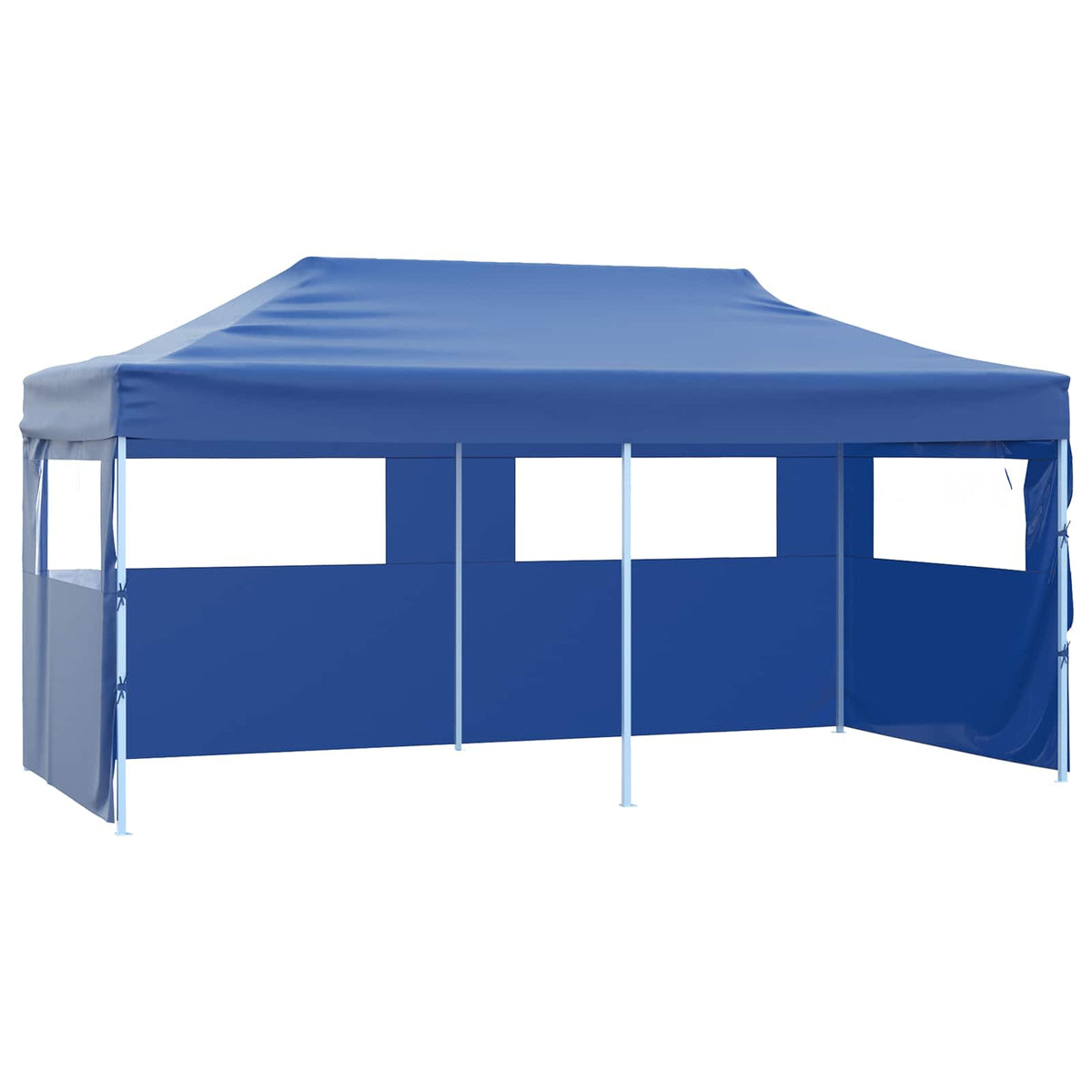 Party Tent 292 x 580 x 315 cm Oxford Fabric Yes with 4 sidewalls Blue