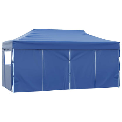 Party Tent 292 x 580 x 315 cm Oxford Fabric Yes with 4 sidewalls Blue