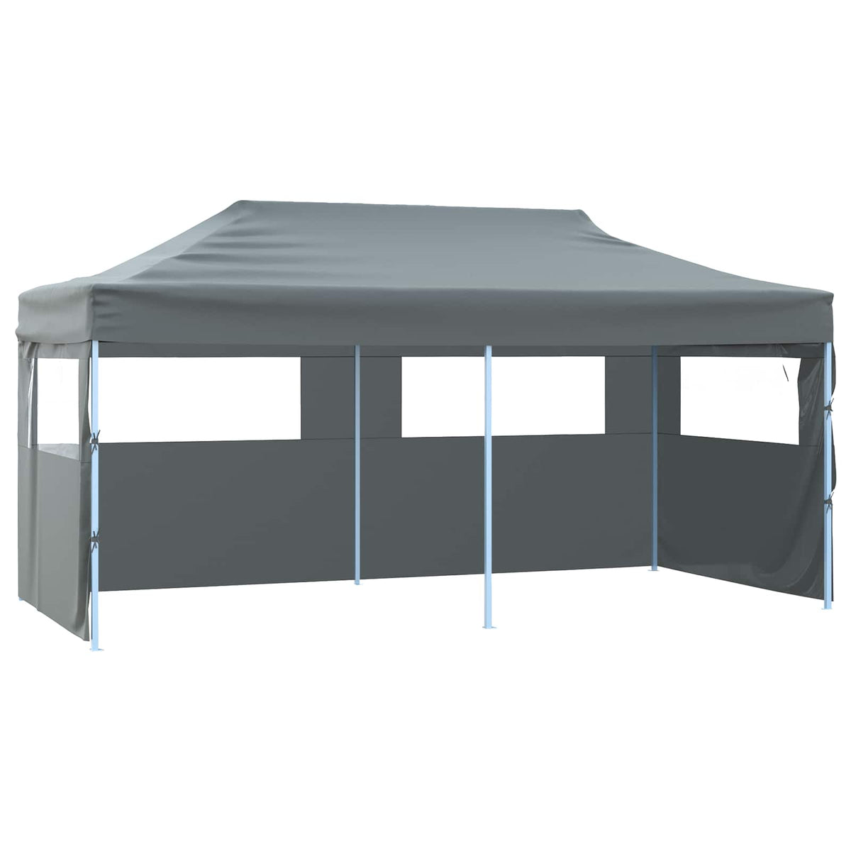 vidaXL Party Tent 291 x 580 x 315 cm Anthracite Oxford Fabric 2
