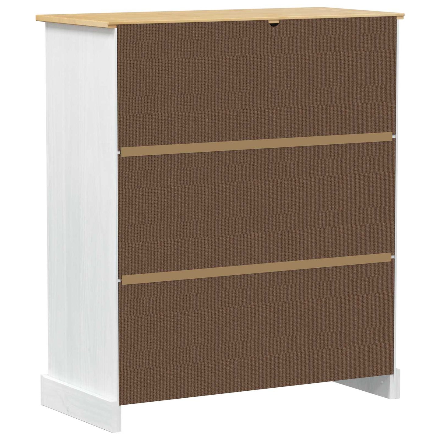 vidaXL Wine cabinet White 97 x 45 x 114 cm Solid Pine Wood 6