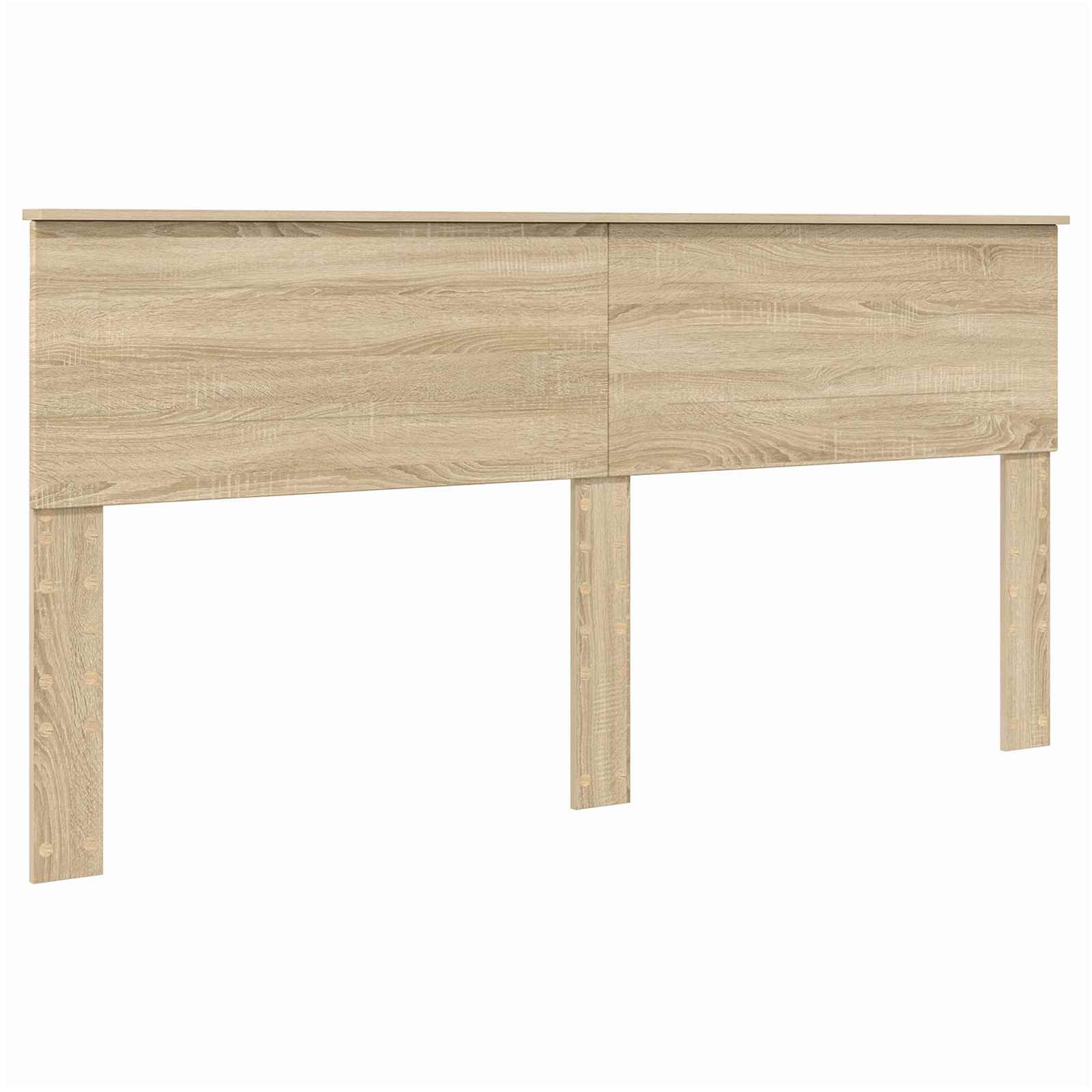 vidaXL Bed Frame with Headboard Sonoma 200 x 200 cm Engineered wood 6