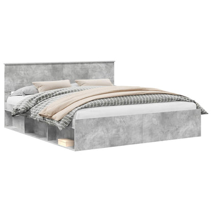 vidaXL Bed Frame with Headboard Concerte 180 x 200 cm Engineered wood 2