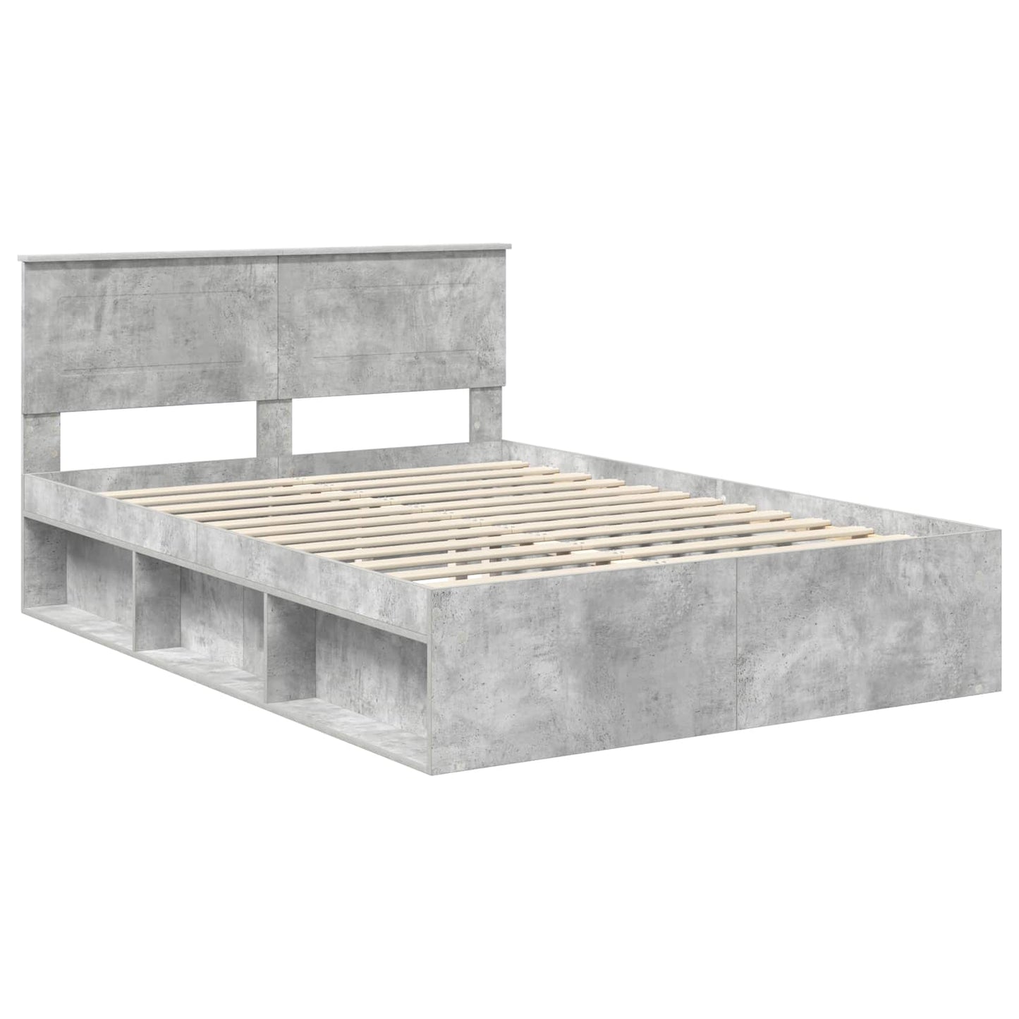 vidaXL Bed Frame with Headboard Concerte 160 x 200 cm Engineered wood 4