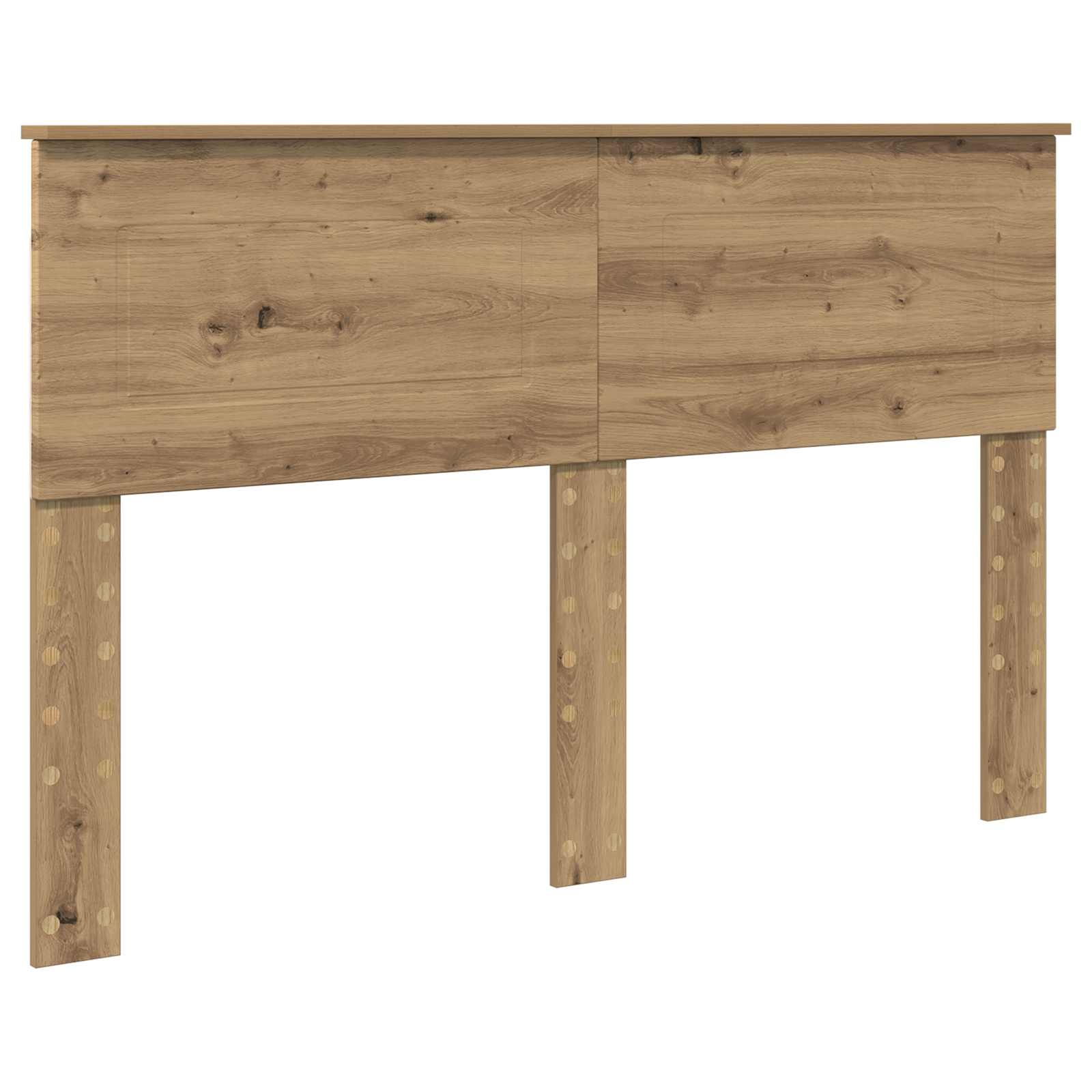 vidaXL Bed Frame Artisian Oak 140 x 190 cm Engineered wood 6