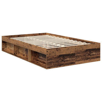 vidaXL Bed Frame with Headboard Old Wood 120 x 200 cm Engineered wood 5