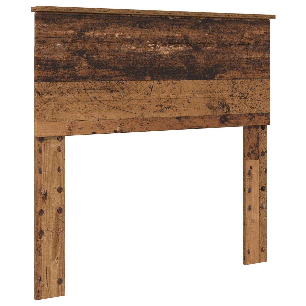 Bed Frame with Headboard 90 x 200 cm Engineered wood Old wood