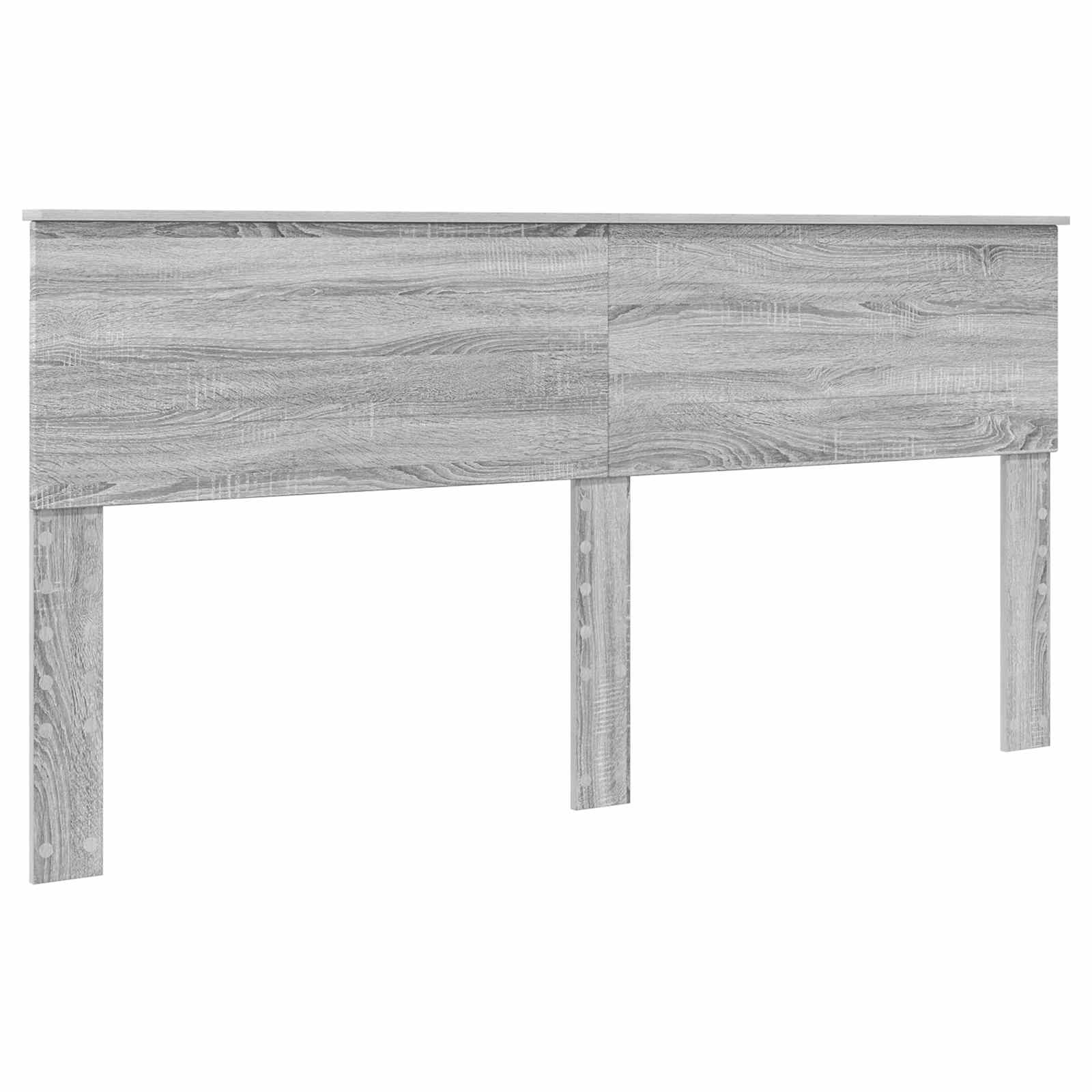 vidaXL Bed Frame Grey Sonoma 200 x 200 cm Engineered Wood 6