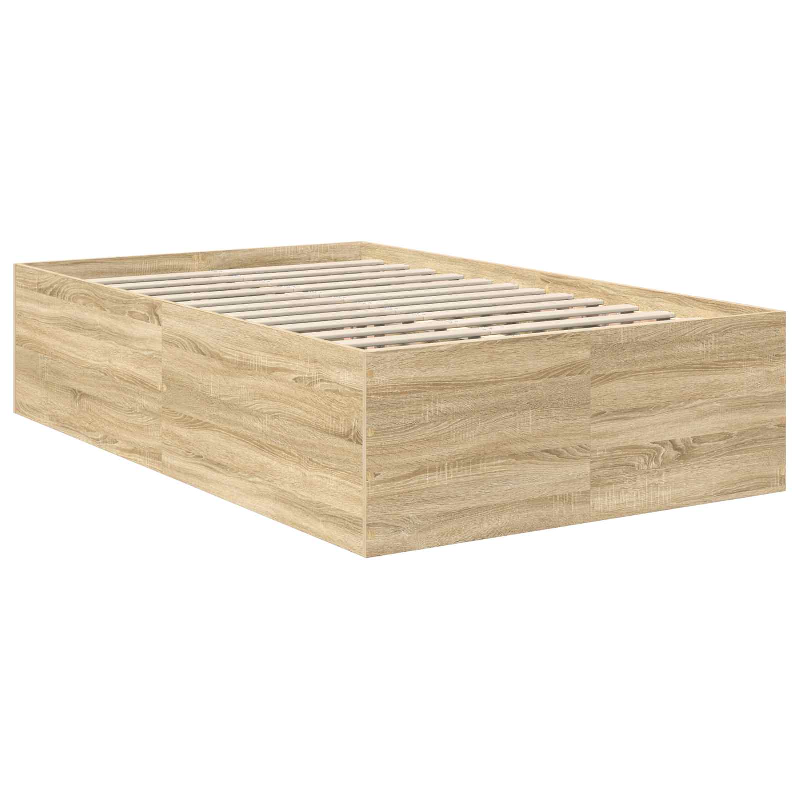 vidaXL Bed Frame Sonoma Oak 120 x 200 cm Engineered Wood 5