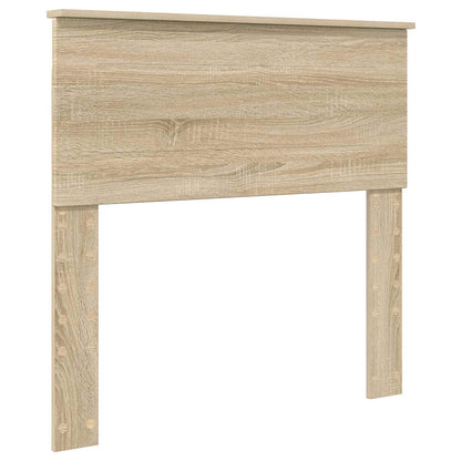 Bed Frame with Headboard Engineered Wood Length 190 cm Sonoma oak 75 cm