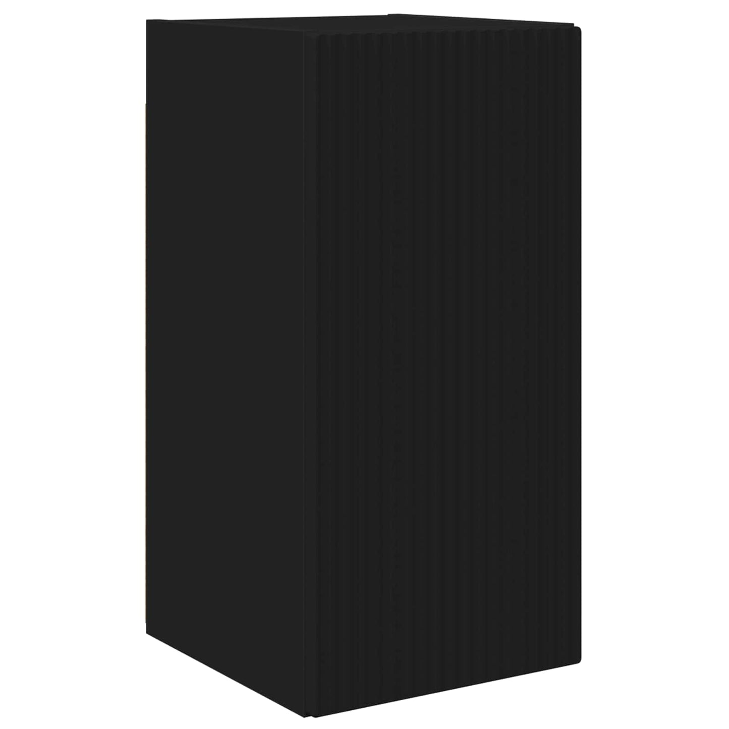 vidaXL TV Wall Cabinet Set 4 pcs Black Engineered Wood 5