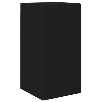 vidaXL TV Wall Cabinet Set 4 pcs Black Engineered Wood 5