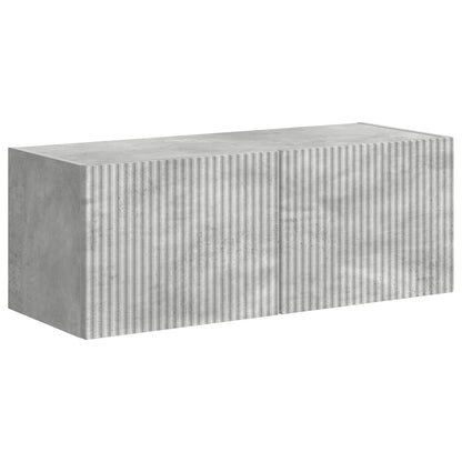 vidaXL TV Wall Cabinet Set 6 pcs Concrete Grey 5