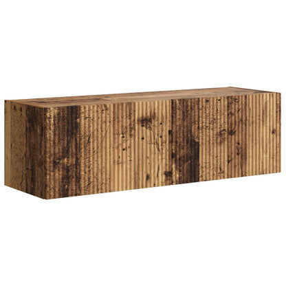 vidaXL TV Wall Cabinet Set 6 pcs Old Wood 5