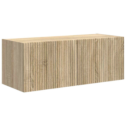 vidaXL TV Cabinet Set 3 pcs Sonoma Oak Engineered Wood 5