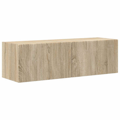 vidaXL TV Cabinet Set 3 pcs Sonoma Oak Engineered Wood 6