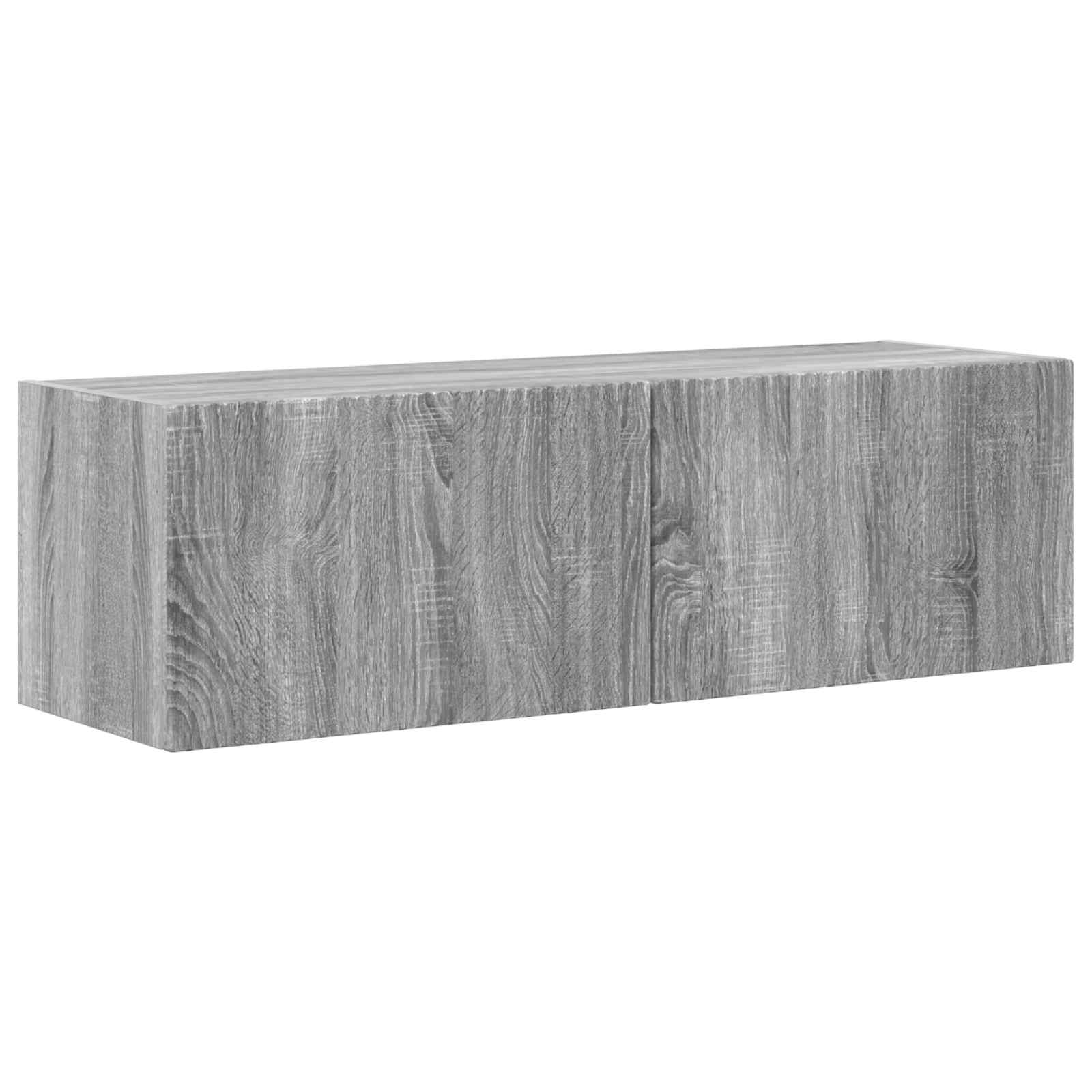 vidaXL TV Cabinet Set 3 pcs Grey Sonoma Engineered Wood 6