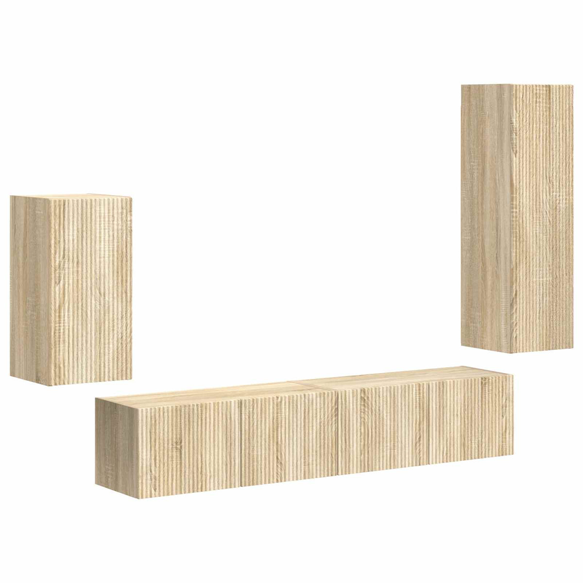TV Cabinet Set 4 pcs 31 x 30 x 100 cm Sonoma oak