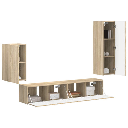 TV Cabinet Set 4 pcs 31 x 30 x 100 cm Sonoma oak