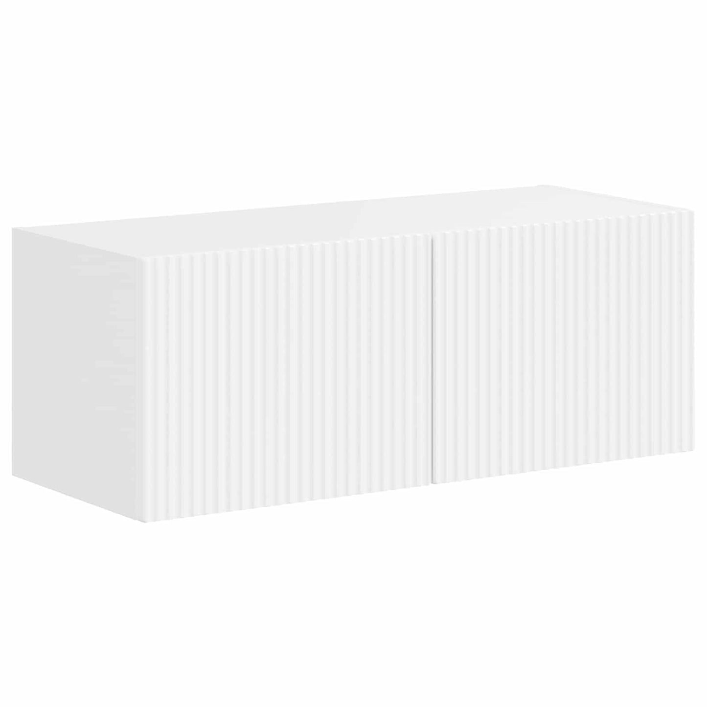 vidaXL TV Cabinet Set 4 pcs High Gloss White Engineered Wood 5