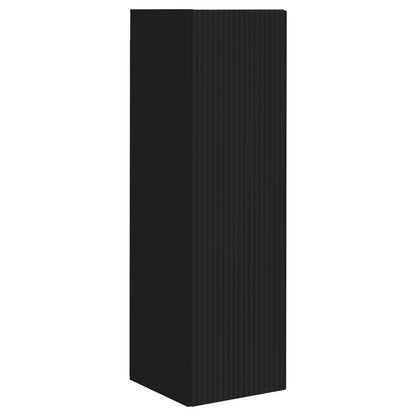 vidaXL TV Cabinet Set 3 pcs Black Engineered Wood 6