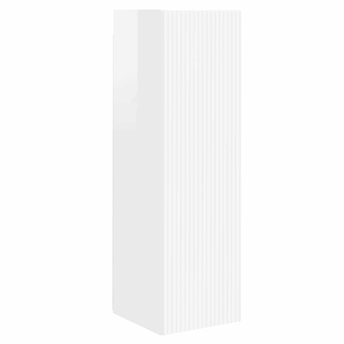 vidaXL TV Cabinet Set 4 pcs High Gloss White Engineered Wood 6