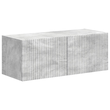 vidaXL TV Cabinet Set 4 pcs Concrete Grey Engineered Wood 5