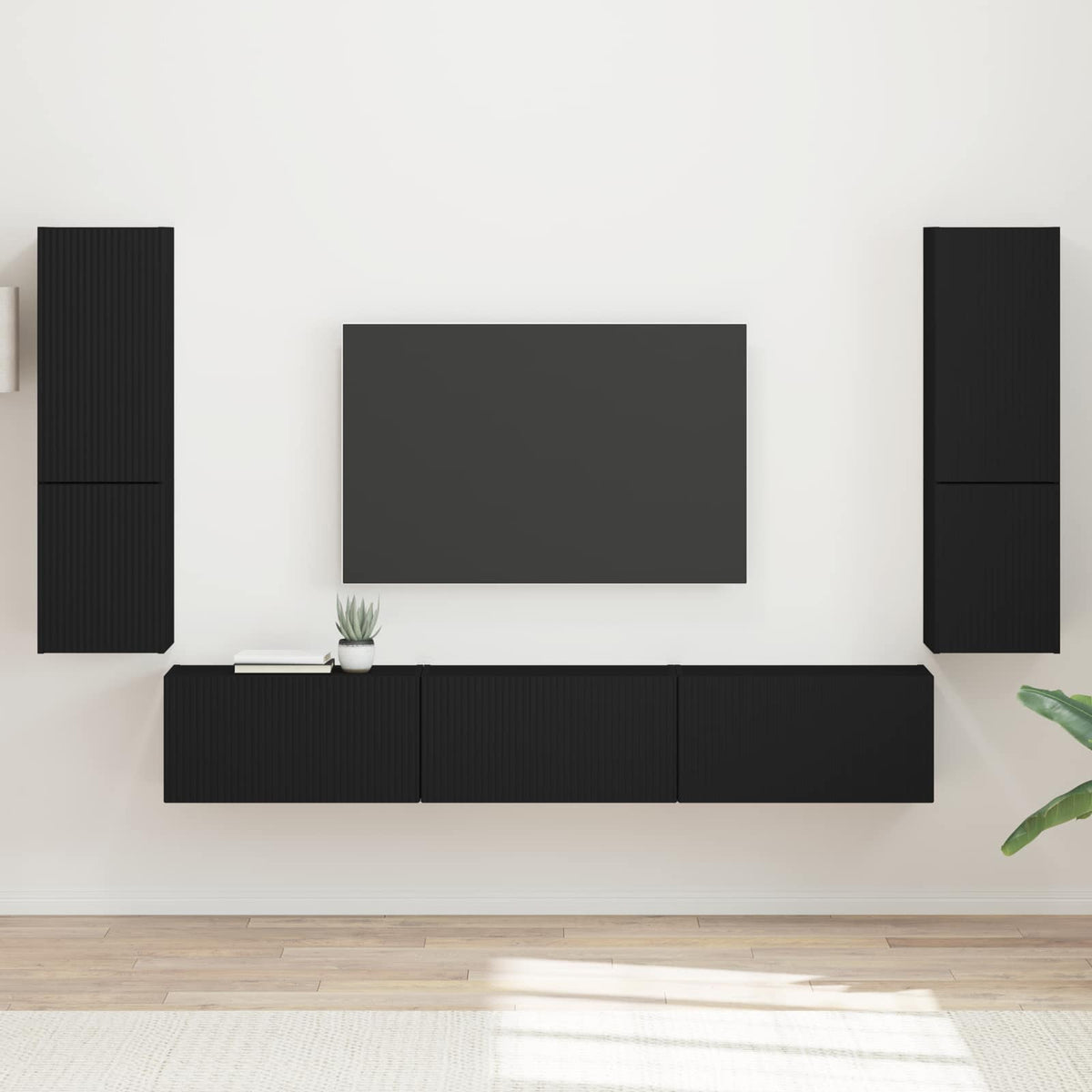 vidaXL TV Cabinet Set 4 pcs Engineered Wood