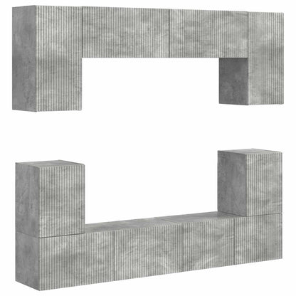 vidaXL TV Cabinet Set 5 pcs Concrete Grey Engineered Wood 2