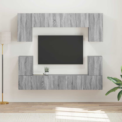 vidaXL TV Cabinet Set 5 pcs Grey Sonoma Engineered Wood 1