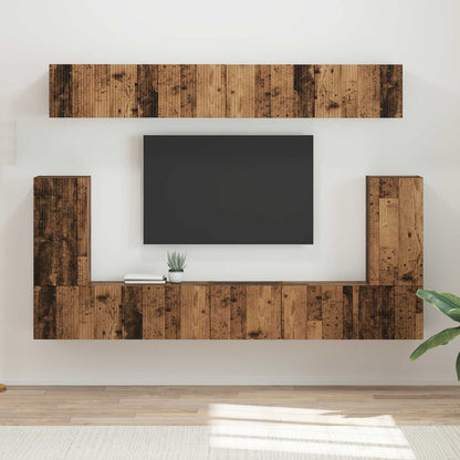 vidaXL TV Cabinet Set 5 pcs Old Wood Engineered Wood 1