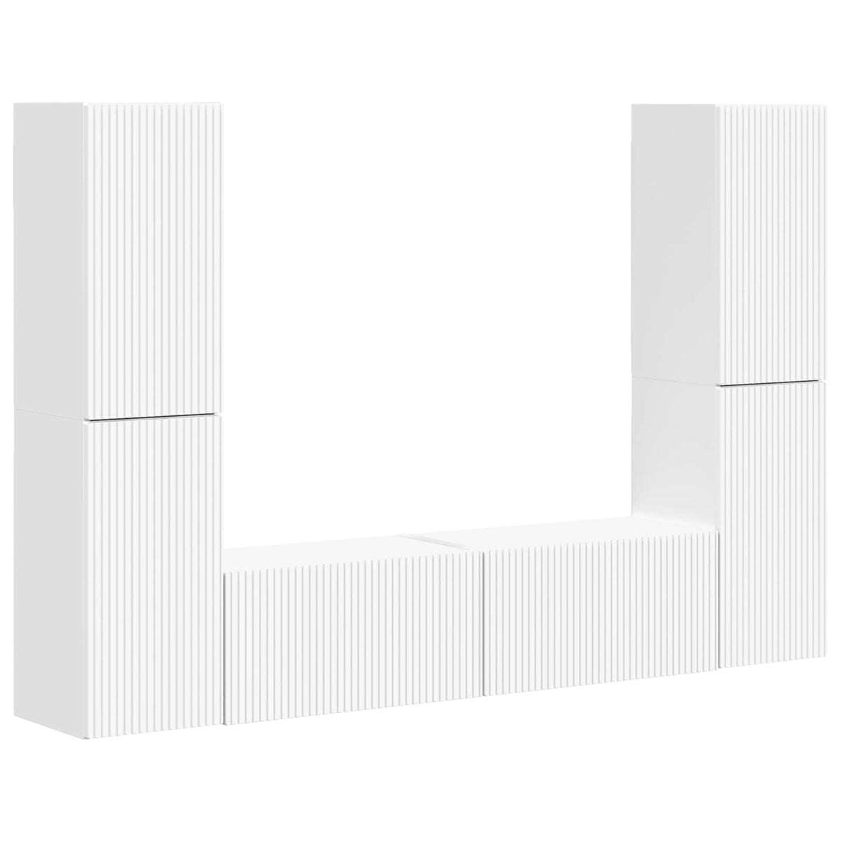vidaXL TV Cabinet Set 6 pcs 31 x 30 x 60 cm White 2