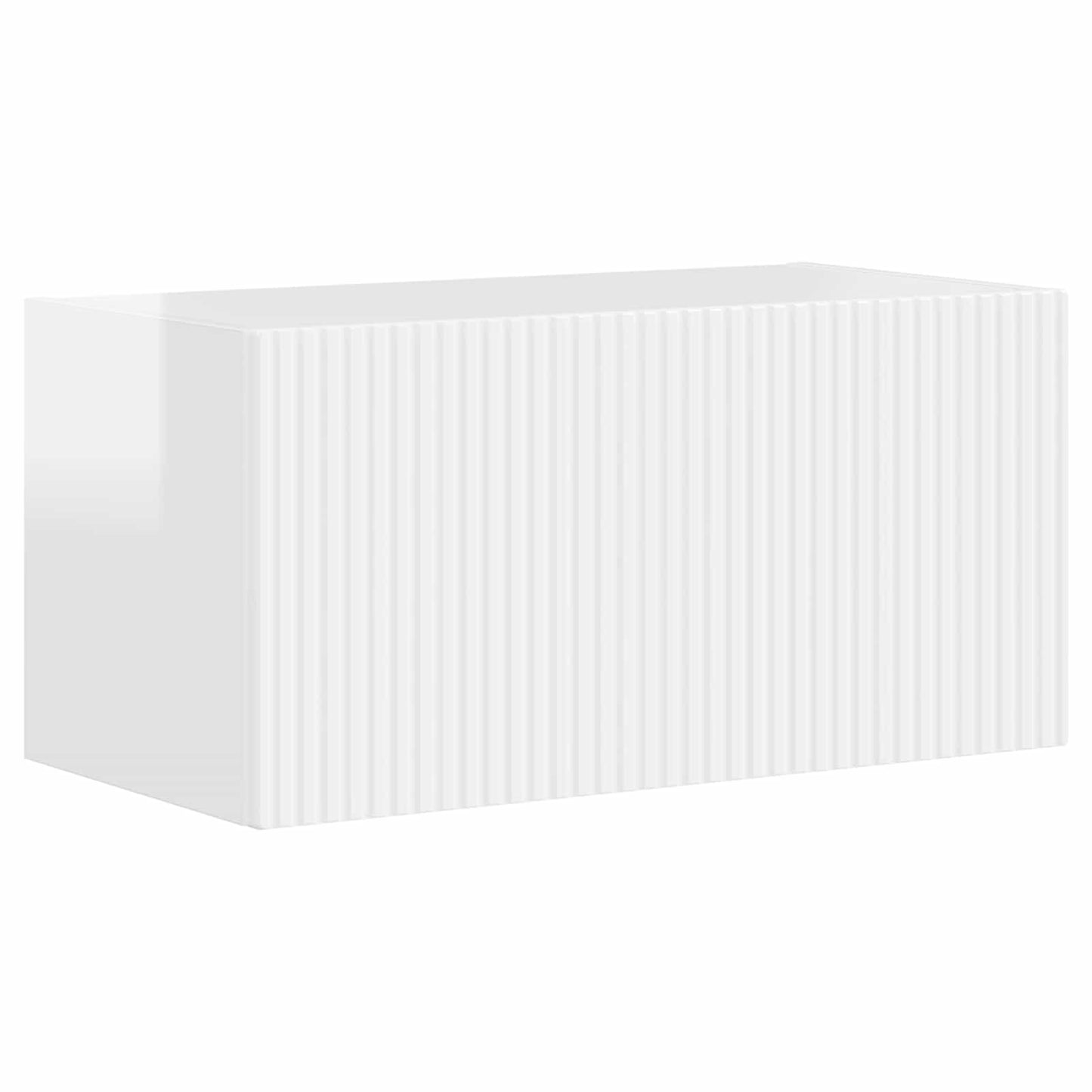 vidaXL TV Cabinet Set 6 pcs High Gloss White Engineered Wood 5