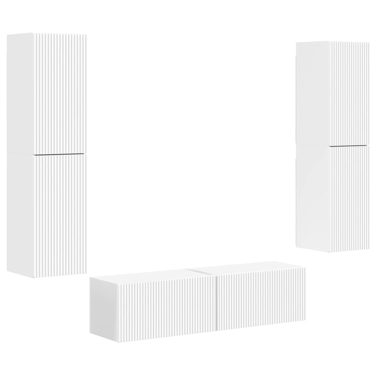 TV Cabinet Set 6 pcs 31 x 30 x 60 cm White